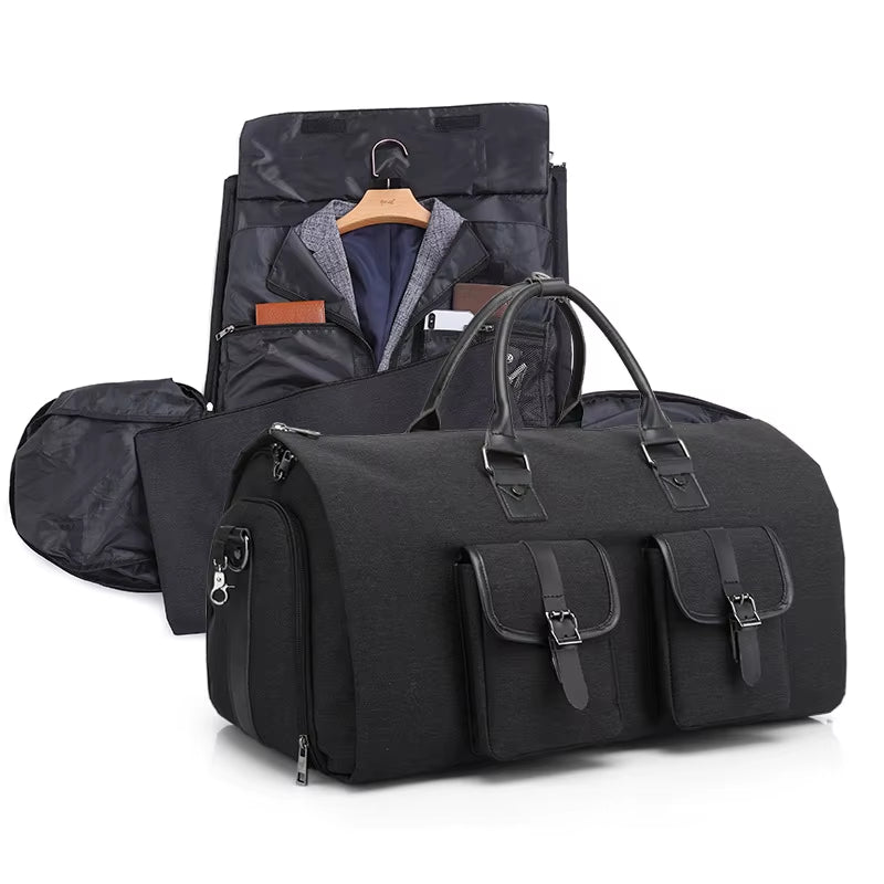Men'S Hand Luggage Bag Sport Travel Bags Large Capacity Garment Handbag Folding Business Shoulder Bags Shoes Compartment XM137